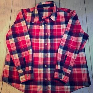 Lee Riders button down long sleeve fleece shirt